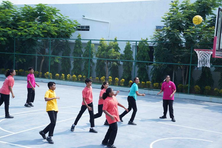 Basket Ball Court - Aachi Global School facility