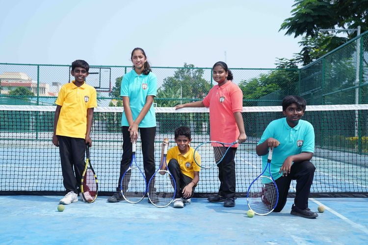 Tennis Court - Aachi Global School facility